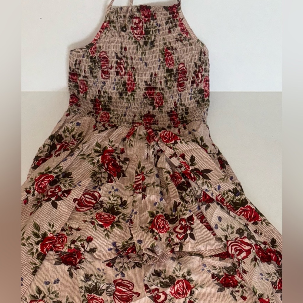 Floral Halter romper Dress - Picture 3 of 13